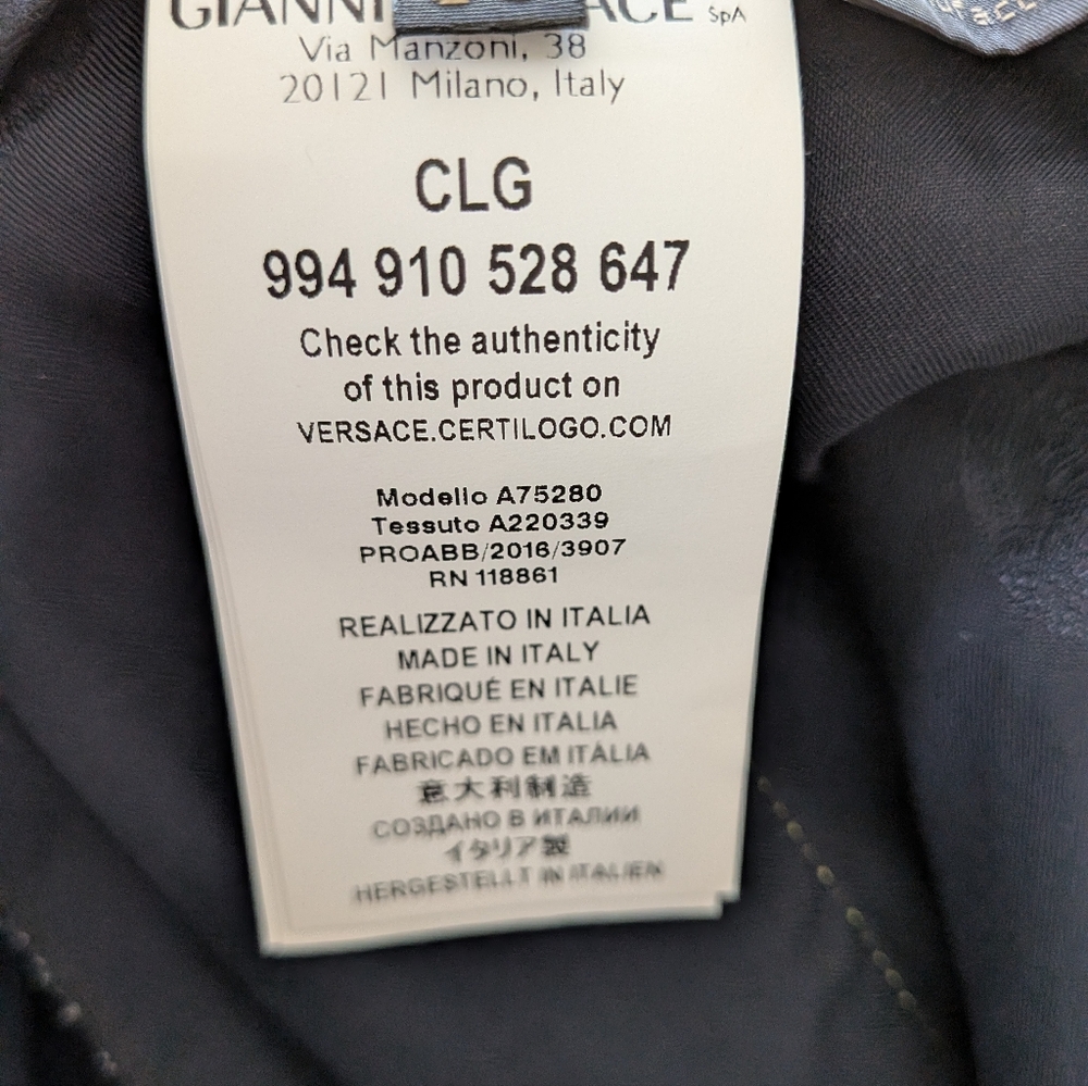 Versace Multicolor Patterned Wide Leg Zipper Silk… - image 7